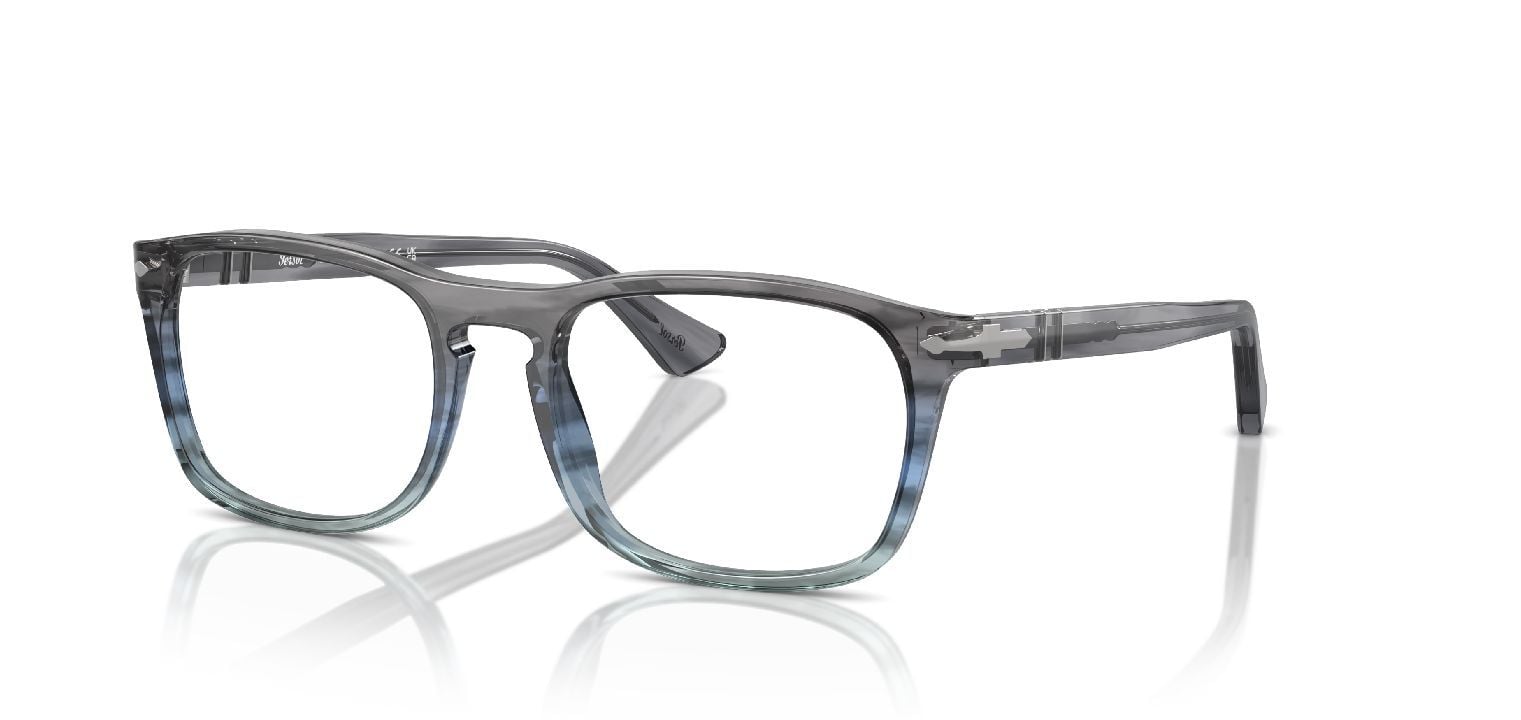 Persol Rectangle Eyeglasses 0PO3344V Grey for Unisex
