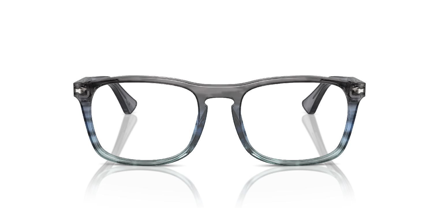 Persol Rectangle Eyeglasses 0PO3344V Grey for Unisex