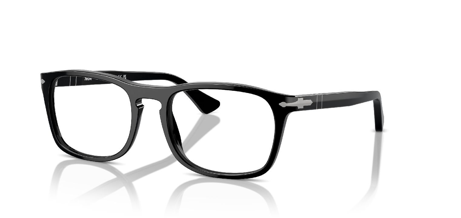 Lunettes de vue Persol Rectangle 0PO3344V Noir pour Homme Femme Visilab