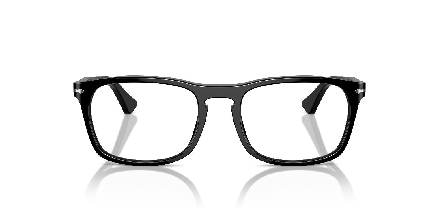 Persol Rechteckig Brillen 0PO3344V Schwarz für Damen/Herren