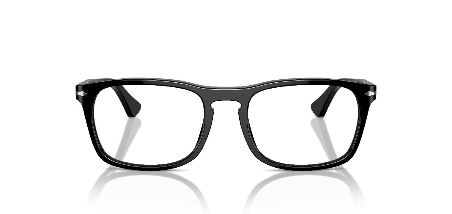 Persol Rectangle Eyeglasses 0PO3344V Black for Unisex