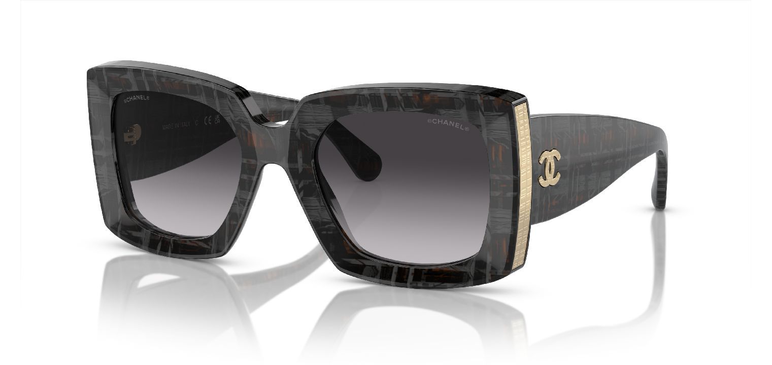Chanel Rechteckig Sonnenbrillen 0CH5435 Braun für Damen