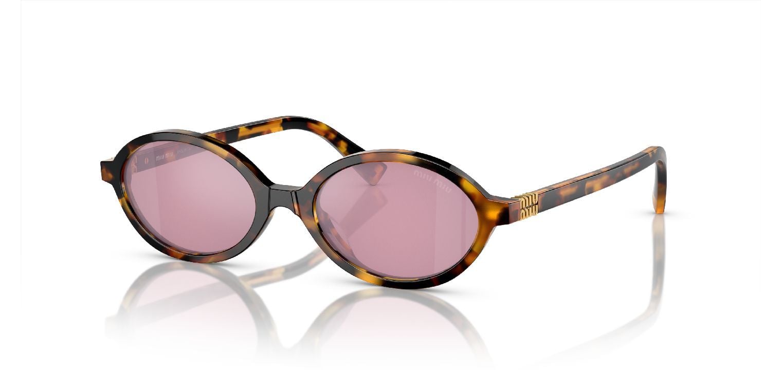 Lunettes de soleil Miu Miu Ovale 0MU 04ZS Ecaille pour Femme