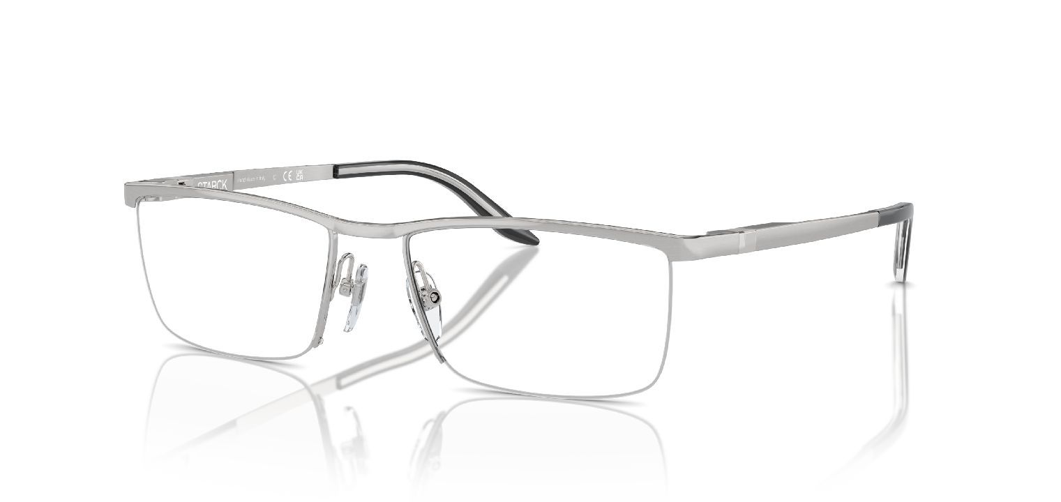 Lunettes de vue Philippe Starck Carré 0SH2085 Argenté pour Homme