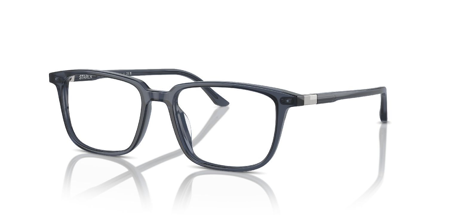 Lunettes de vue Philippe Starck Rectangle 0SH3098 Bleu pour Homme