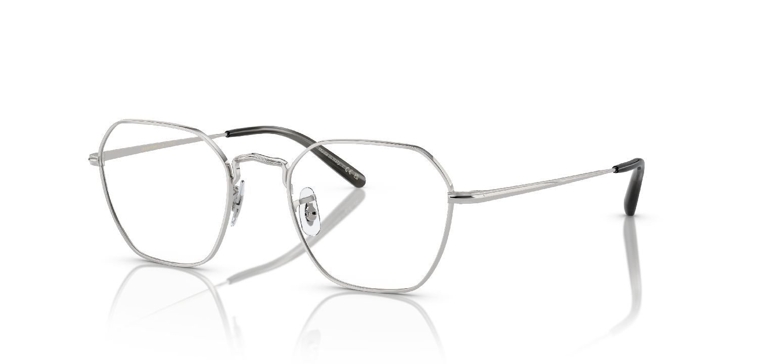 Oliver Peoples Hexagonal Eyeglasses 0OV1334 Silver for Unisex
