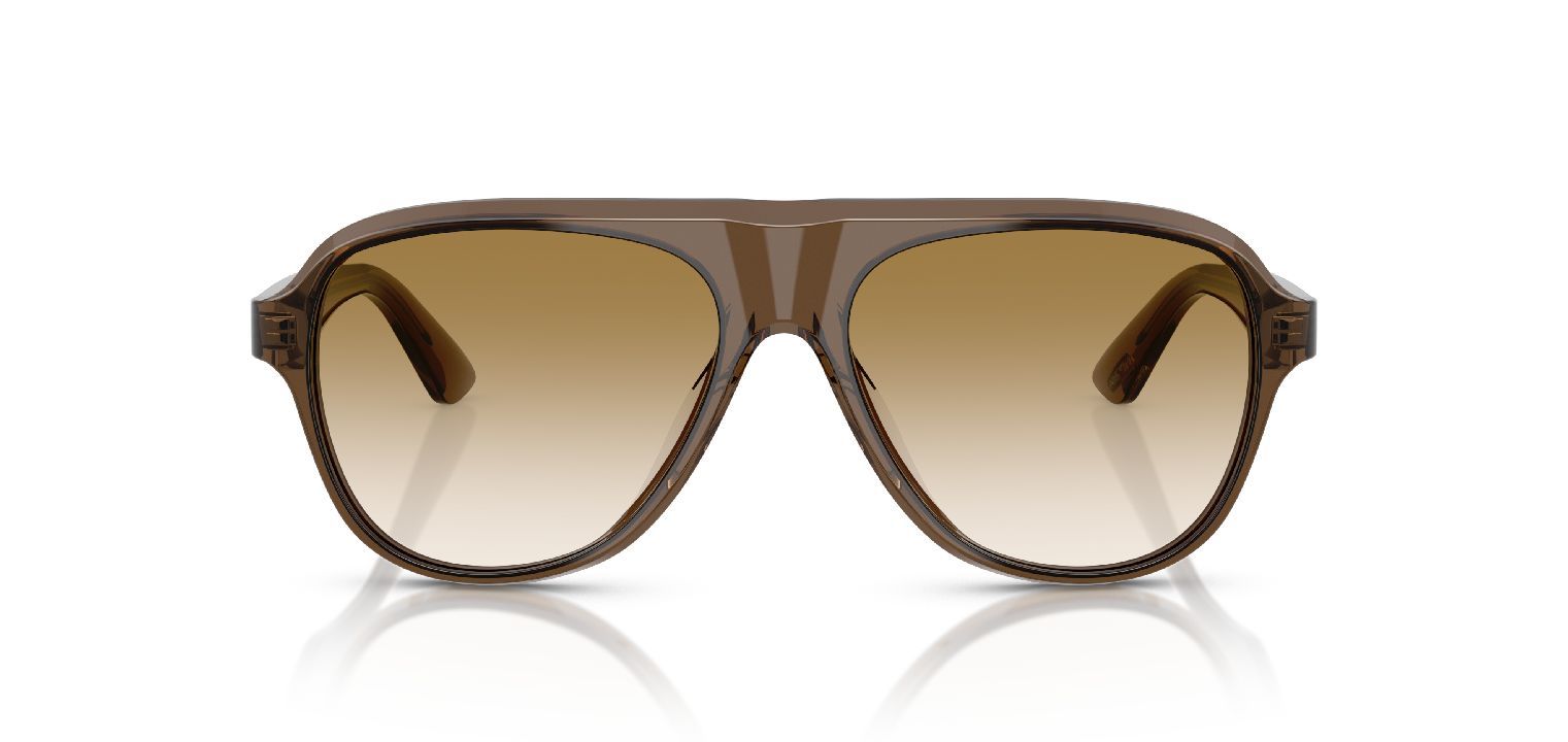 Oliver Peoples Aviator Eyeglasses 0OV5581U Marron for Man