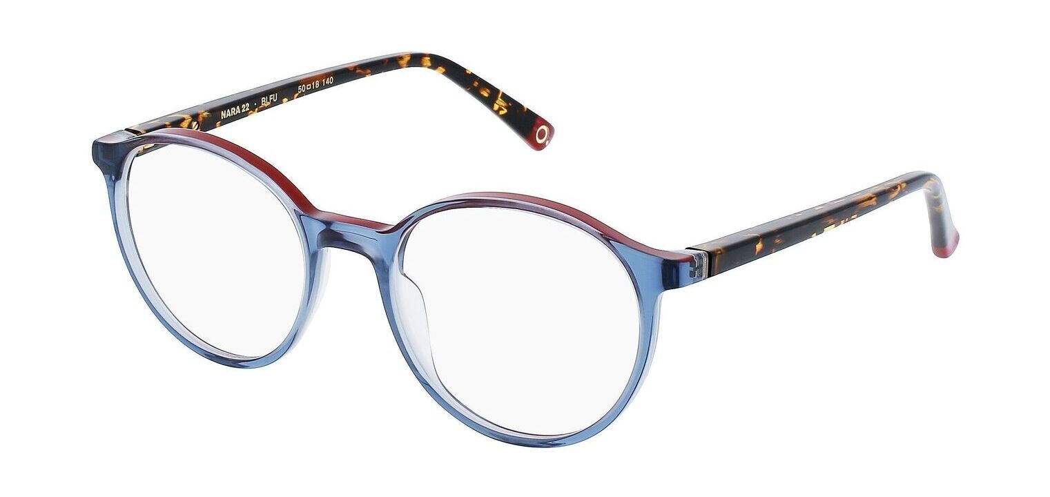 Etnia Round Eyeglasses NARA 22 Blue for Unisex