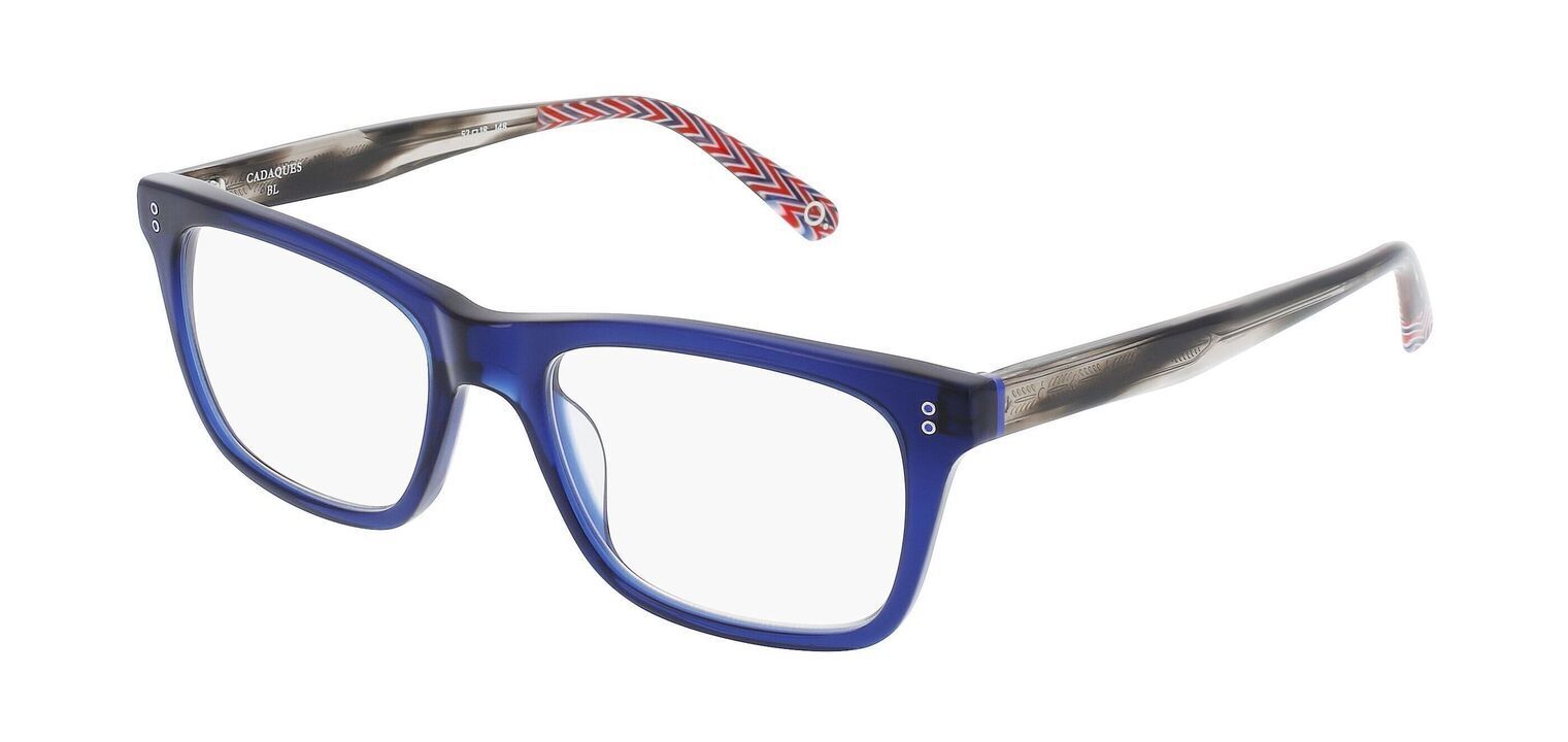 Etnia Rectangle Eyeglasses CADAQUES Blue for Man