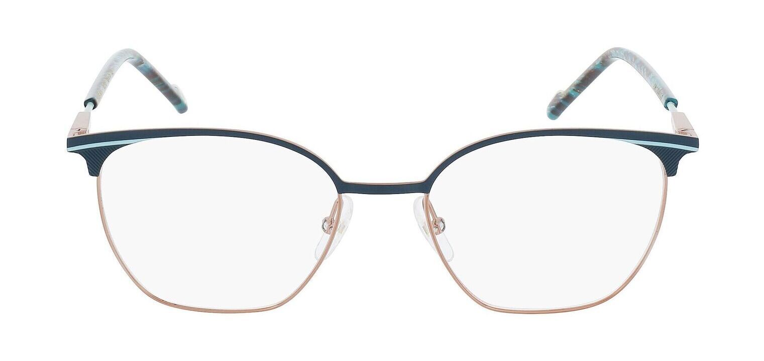 Etnia Rectangle Eyeglasses EMERALD Blue for Woman