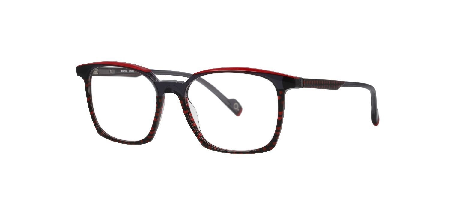 Lunettes de vue Etnia Rectangle BORJA Rouge pour Homme