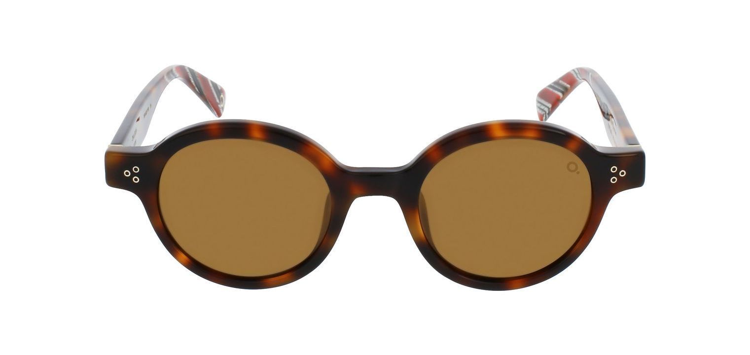 Etnia Round Sunglasses PLA SUN 47S Havana for Unisex