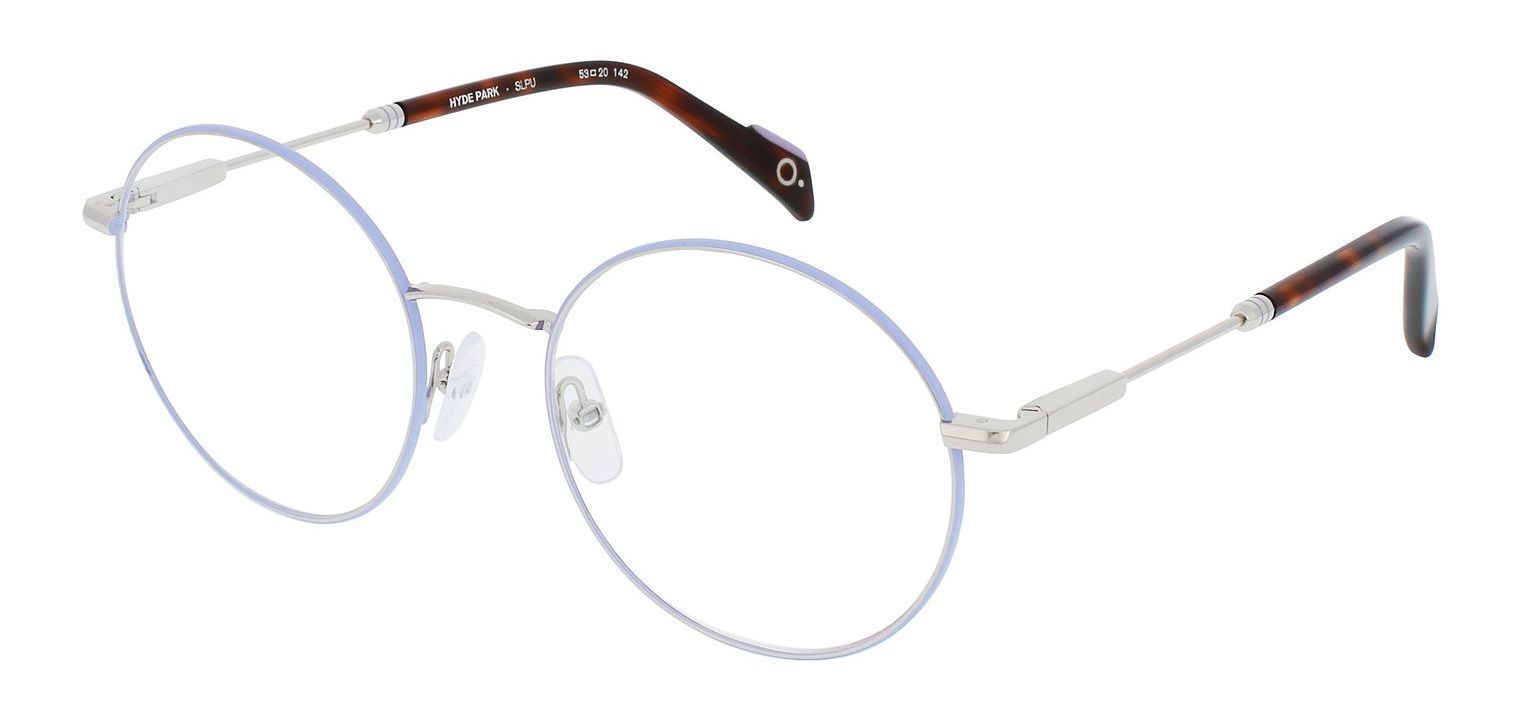 Etnia Rund Brillen HIDEPARK Sillber für Damen