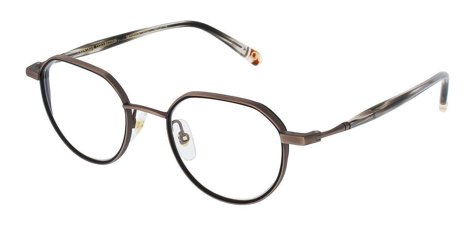 Etnia Round Eyeglasses SA CONCA Bronze for Man