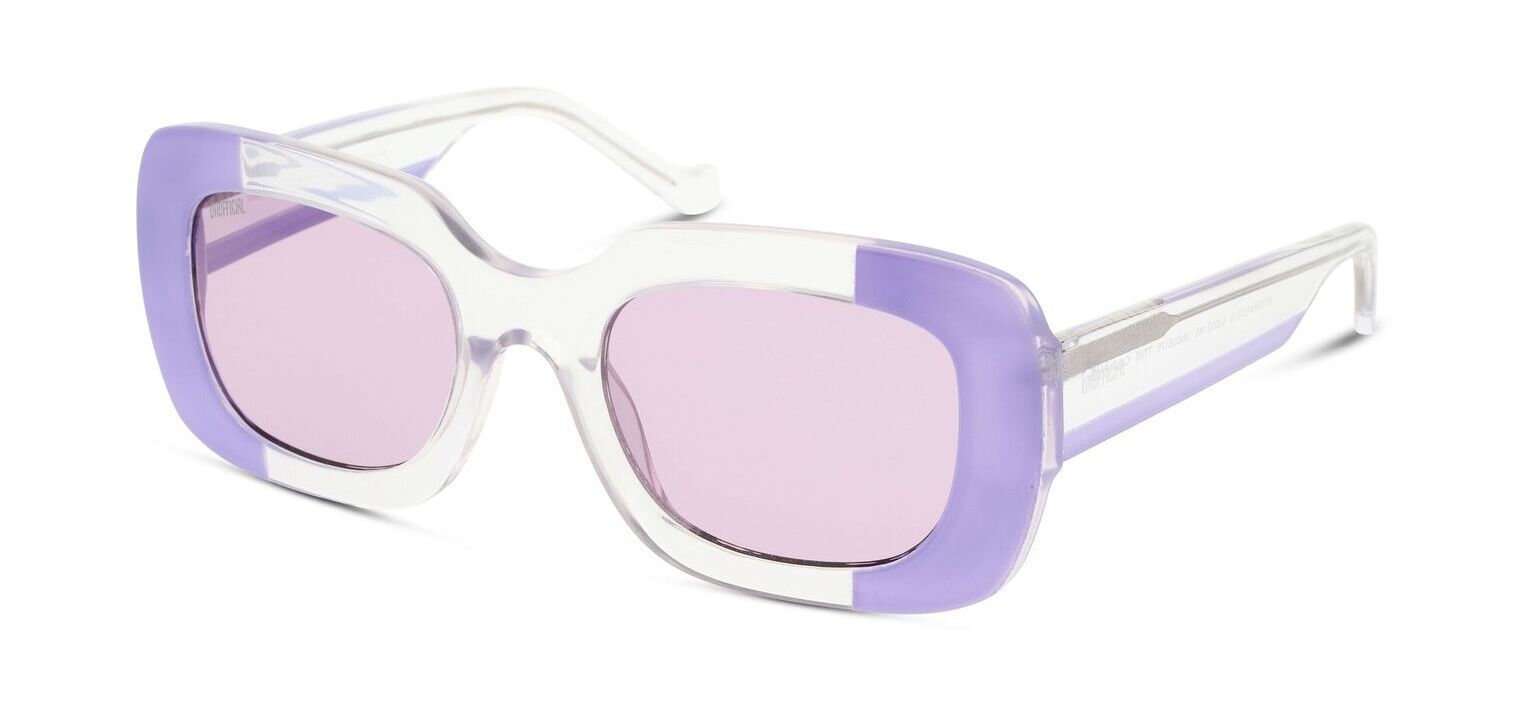 Unofficial Rechteckig Sonnenbrillen UNSU0175 Violett für Damen/Herren