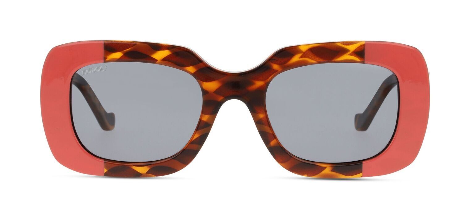 Unofficial Rechteckig Sonnenbrillen UNSU0175P Schildpatt für Damen/Herren