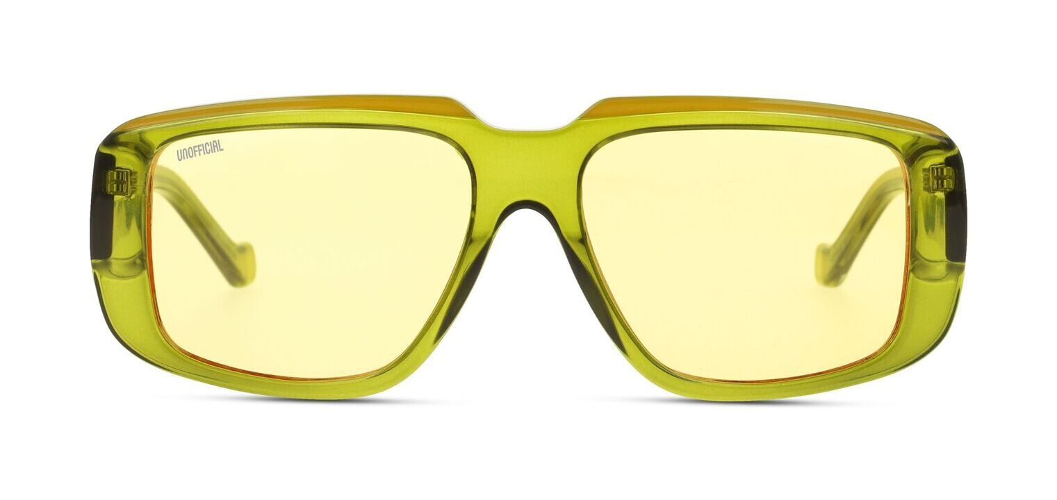Unofficial Rechteckig Sonnenbrillen UNSU0176 Grün für Damen/Herren