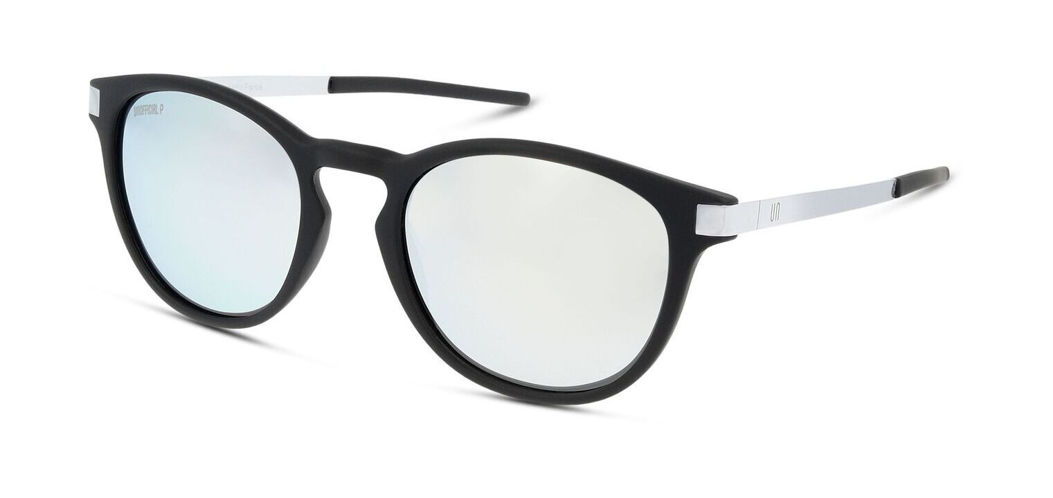 Unofficial Rund Sonnenbrillen UNSM0064P Schwarz für Herren