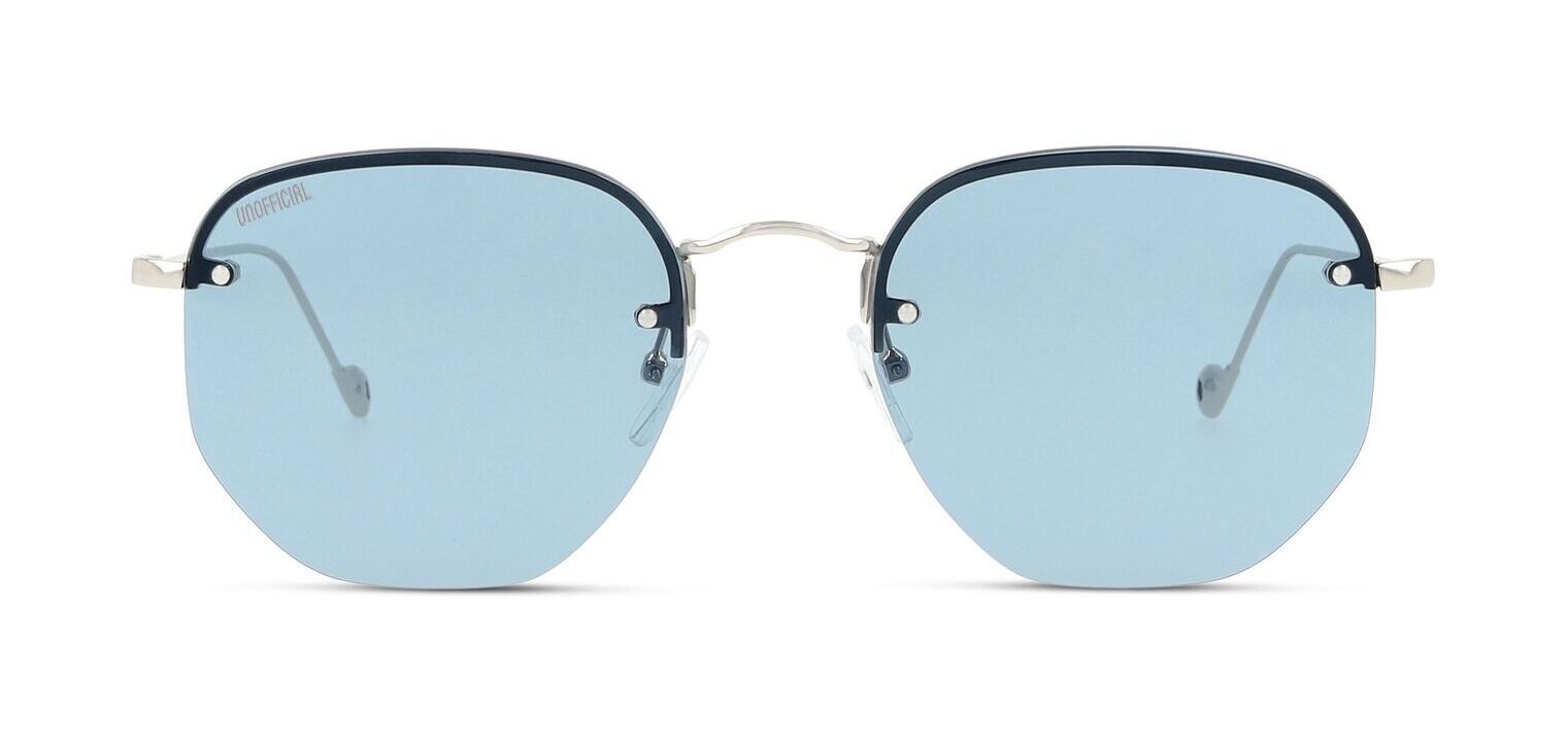 Lunettes de soleil Unofficial Rectangle UNSM0028 Argenté pour Homme