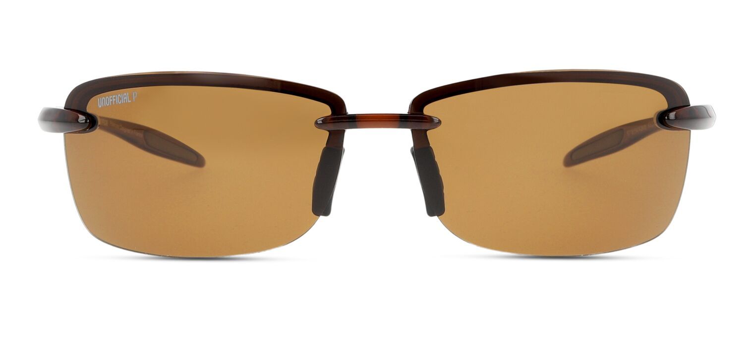 Unofficial Rechteckig Sonnenbrillen UNSM0068P Braun für Herren