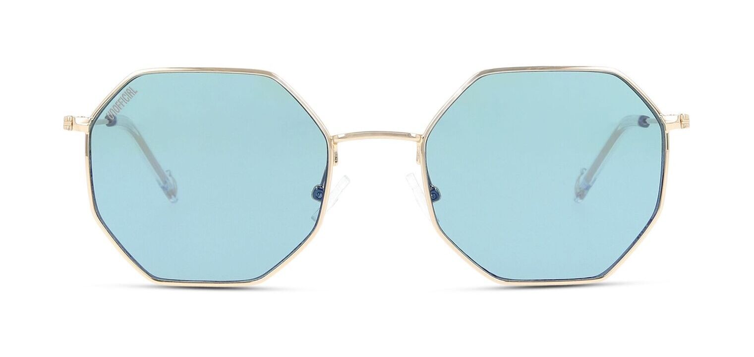 Lunettes de soleil Unofficial Rectangle UNSF0084 Doré pour Femme