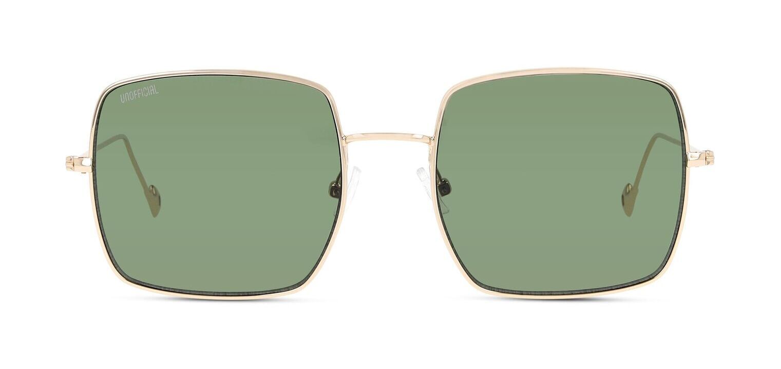 Unofficial Rectangle Sunglasses UNSU0042 Gold for Unisex