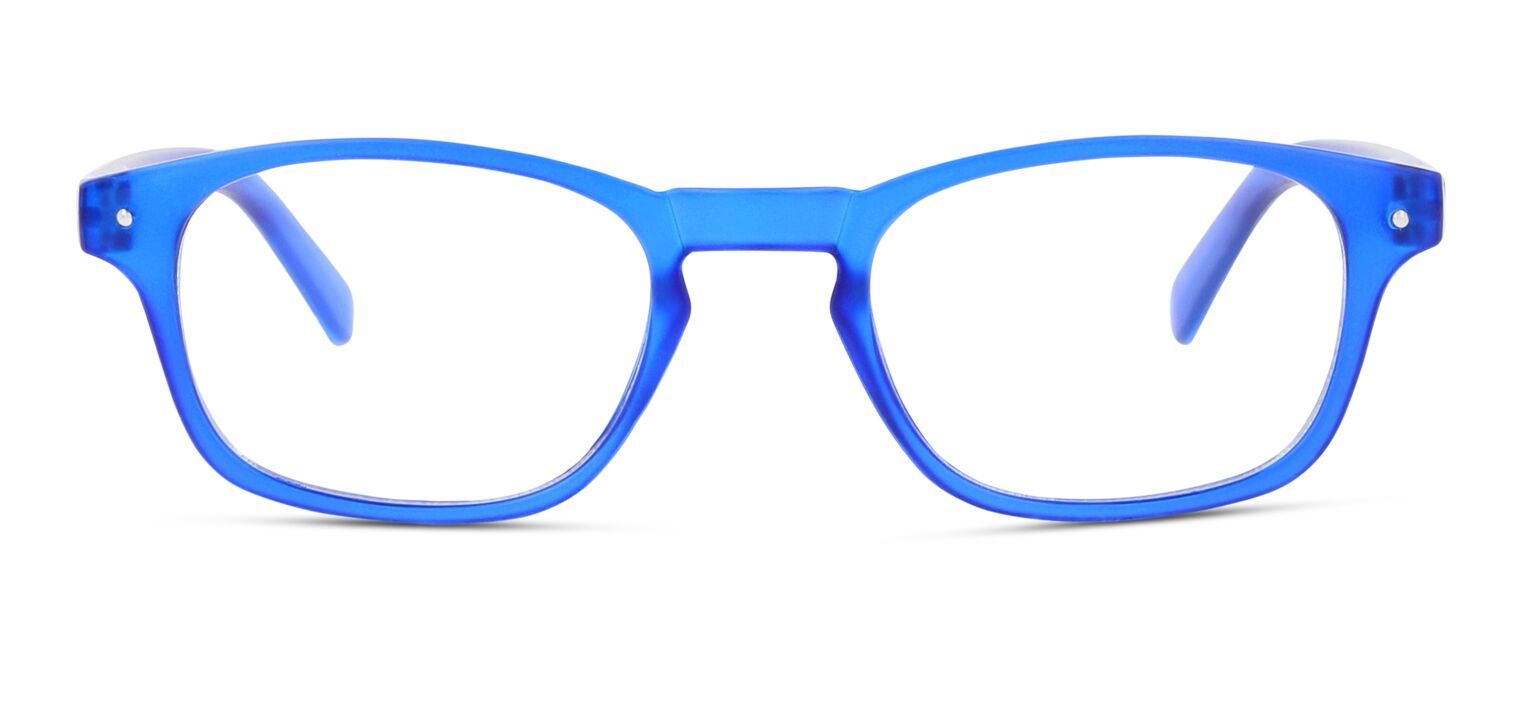 Blue light filter Eyeglasses GLibrary Rectangle IBLT03 Light blue