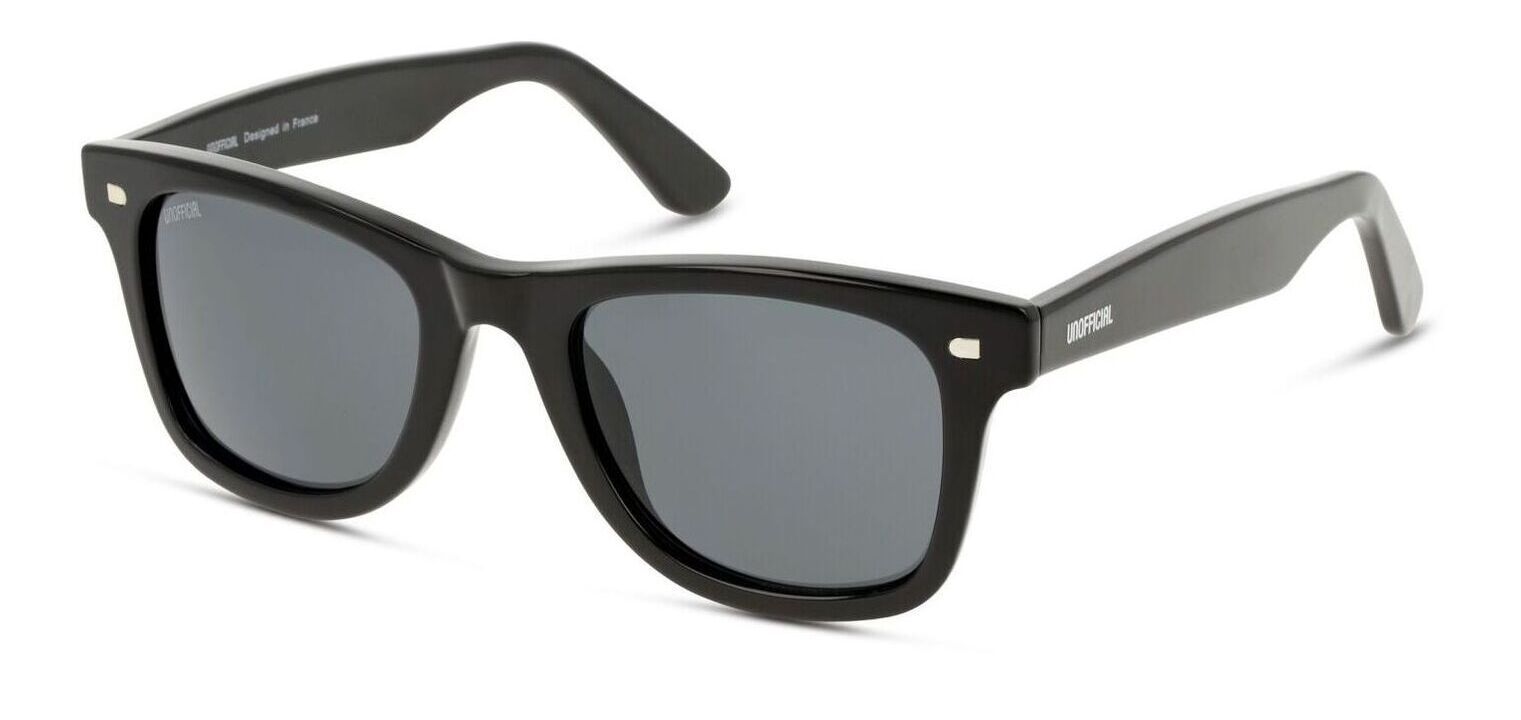 Lunettes de soleil Unofficial Rectangle UNSU0055 Noir pour Homme Femme Visilab
