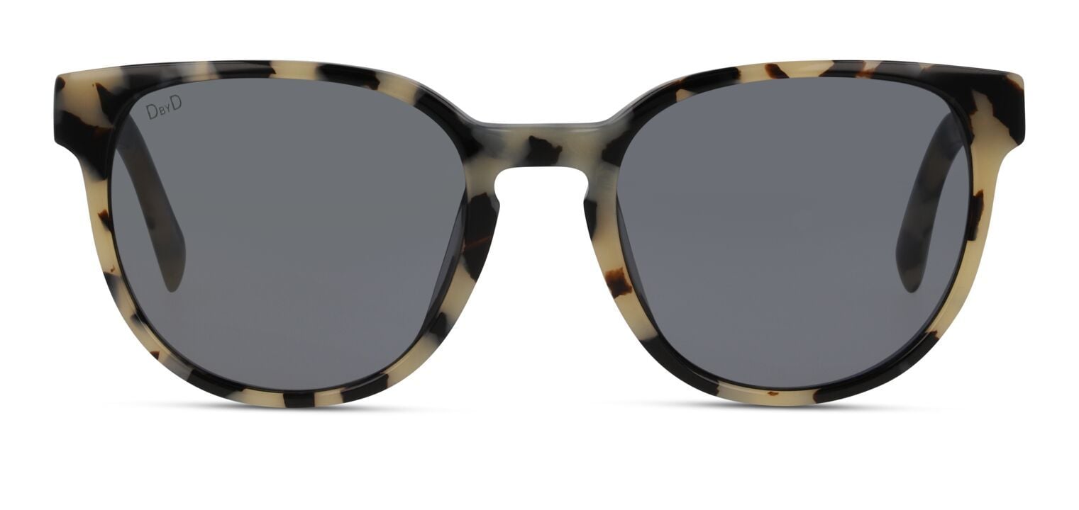 Lunettes de soleil DbyD Rectangle DBSF5003 Beige pour Femme