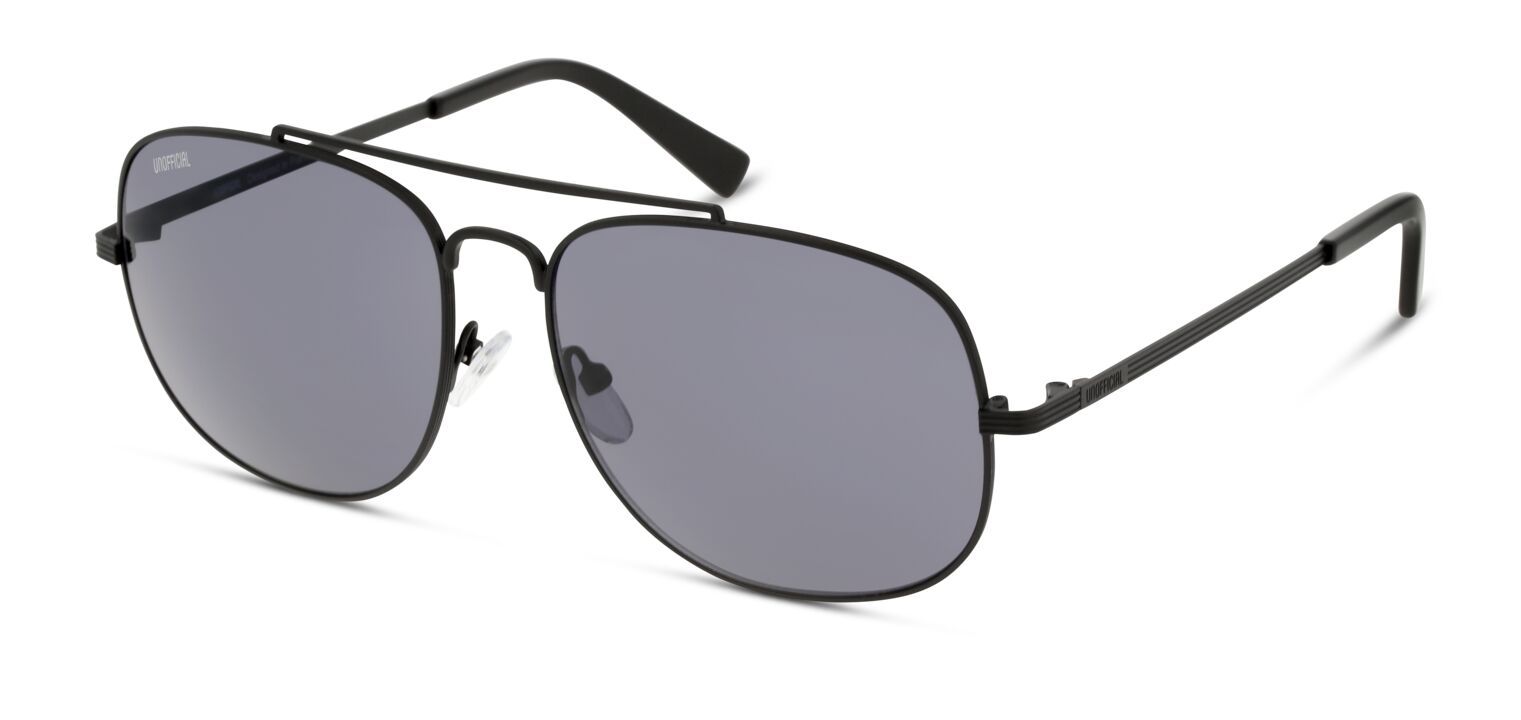 Unofficial Rechteckig Sonnenbrillen UNSM0099 Schwarz für Herren