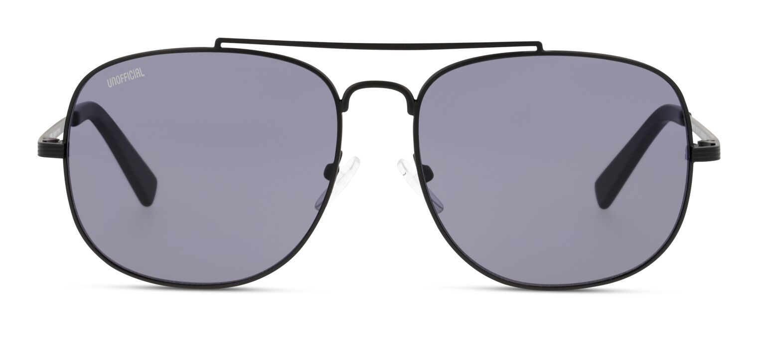 Unofficial Rechteckig Sonnenbrillen UNSM0099 Schwarz für Herren