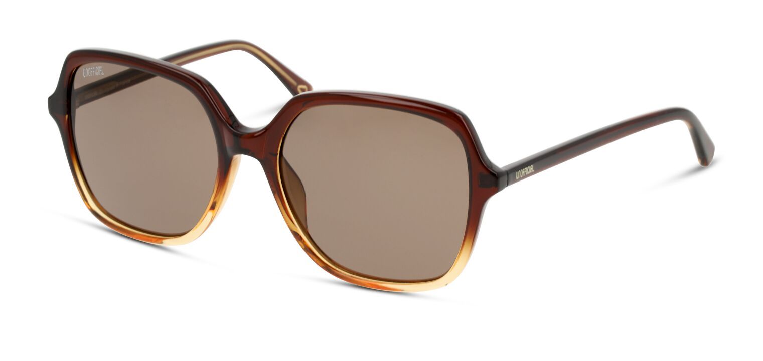 Unofficial Rechteckig Sonnenbrillen UNSF0131 Braun für Damen