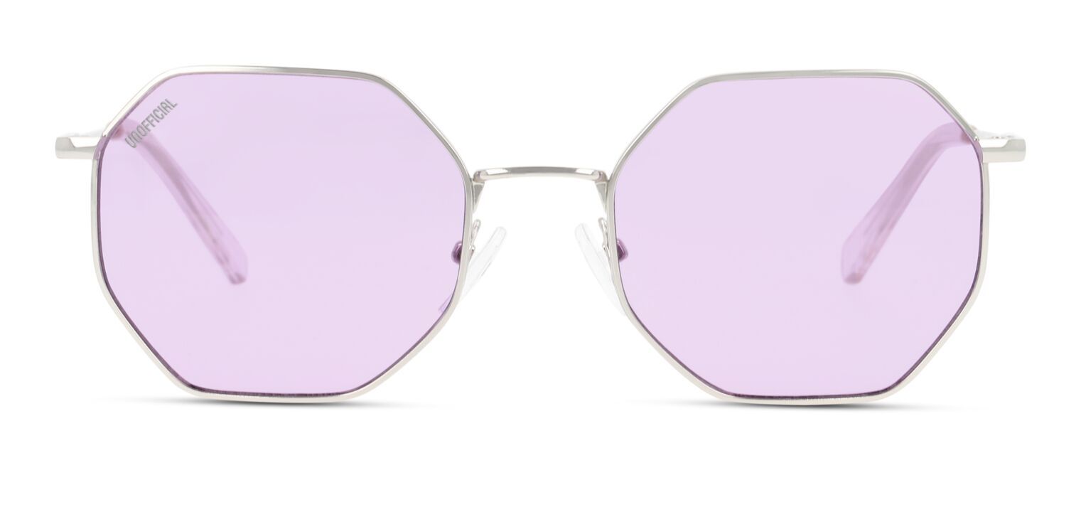 Lunettes de soleil Unofficial Rectangle UNSU0075 Argenté pour Homme-Femme