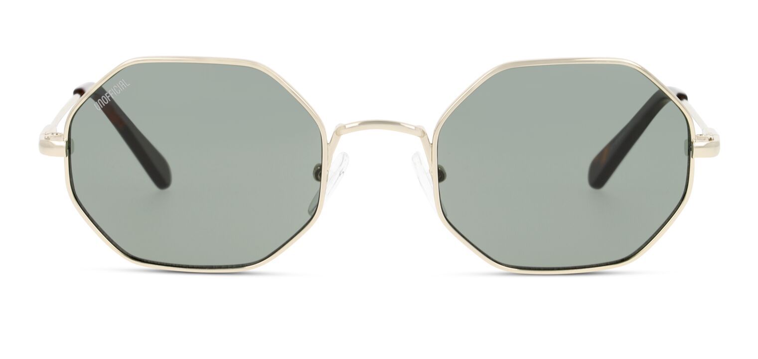 Unofficial Rechteckig Sonnenbrillen UNSU0080 Gold für Herr-Dame