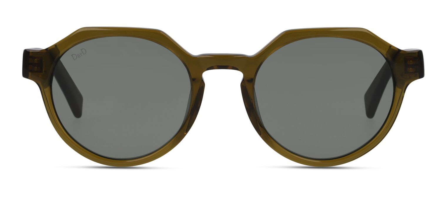 Lunettes de soleil DbyD Ovale DBSU5003 Marron pour Homme-Femme