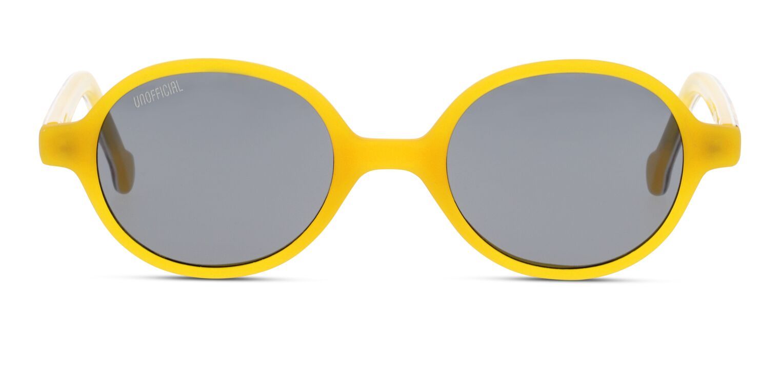 Unofficial Oval Sunglasses UNSK0019 Yellow for Kid