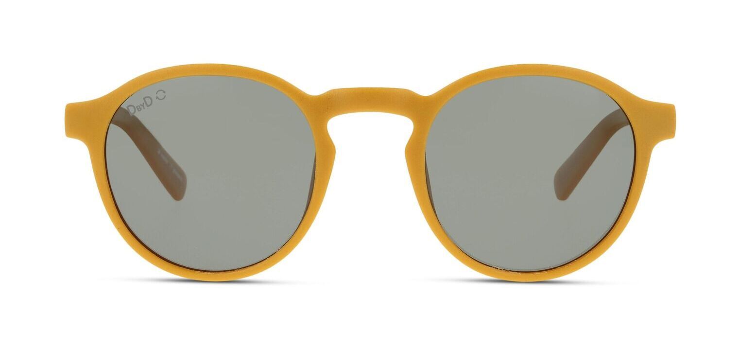 Lunettes de soleil DbyD Ronde DBSU9009P Jaune pour Homme-Femme