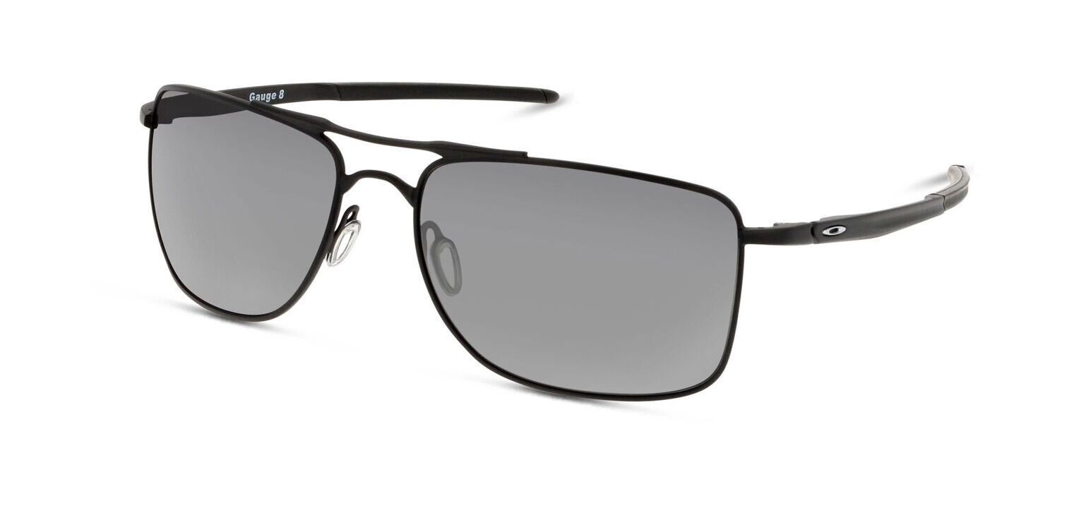 Oakley Rechteckig Sonnenbrillen 0OO4124 Mattschwarz für Herren