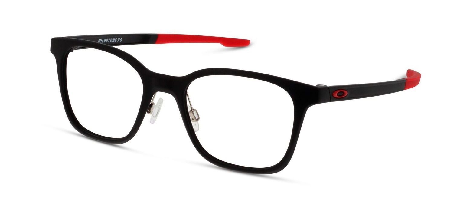 Oakley Rechteckig Brillen 0OY8004 Mattschwarz für Kind