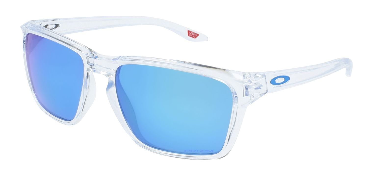 Lunettes de soleil Oakley Rectangle OO9448 Transparent pour Homme