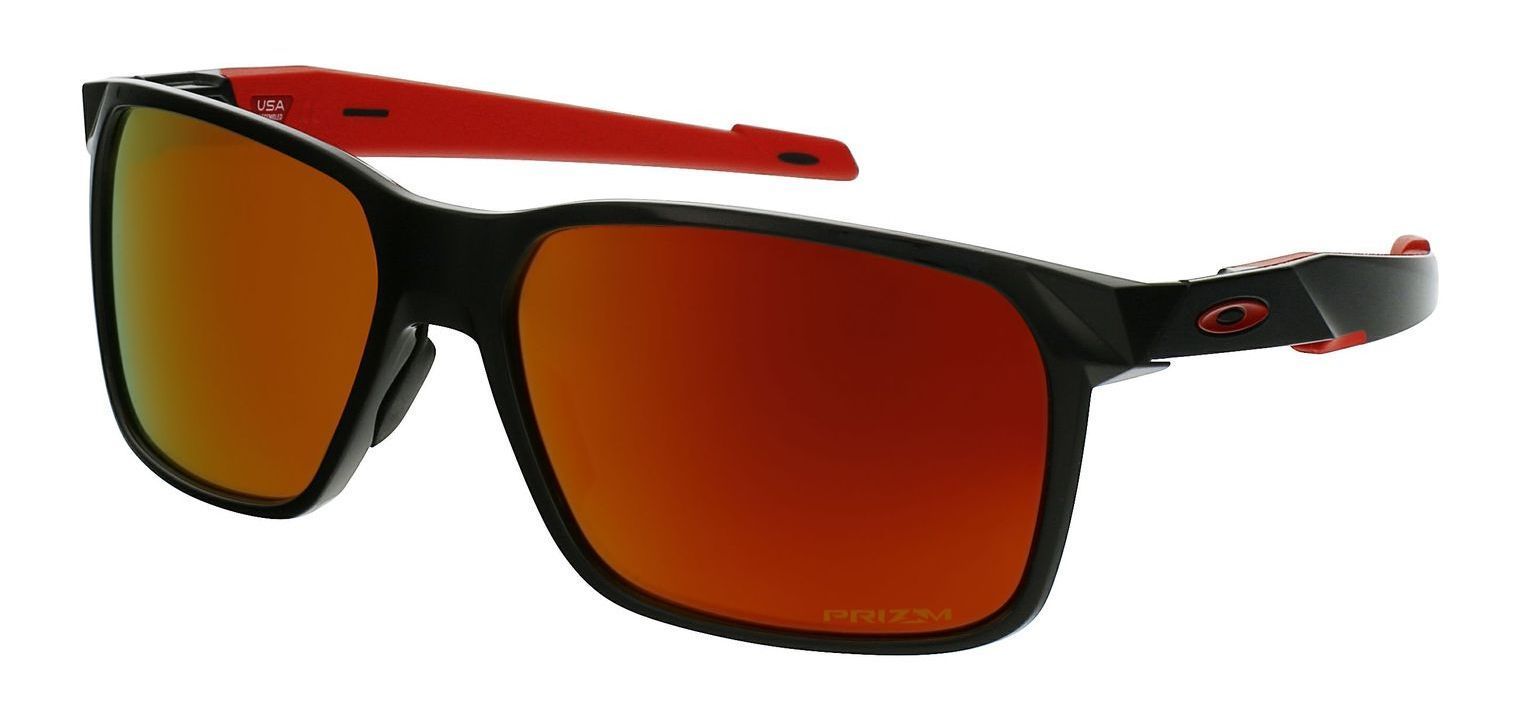 Lunettes de soleil Oakley Rectangle OO9460 Noir pour Homme