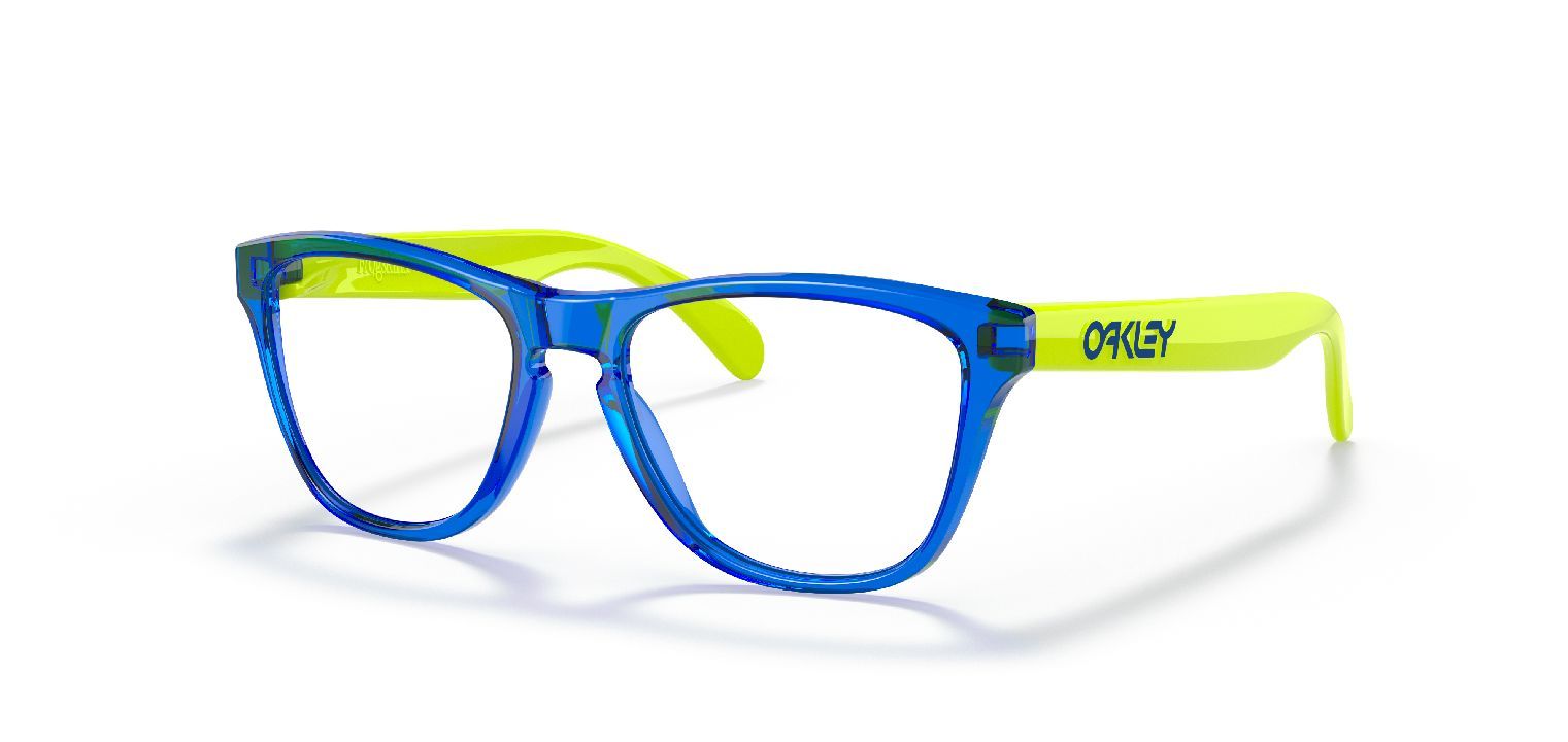 Oakley Rechteckig Brillen 0OY8009 Blau für Kind