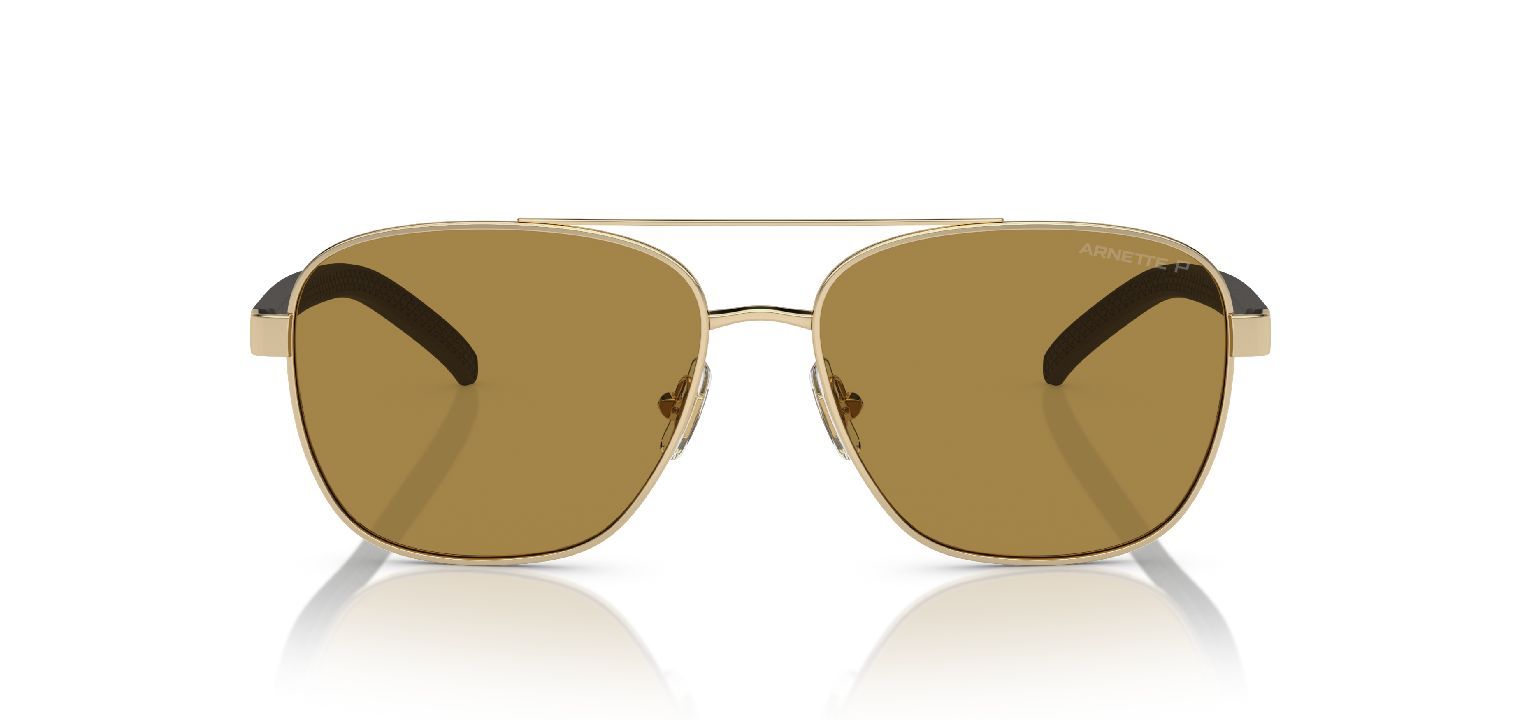Lunettes de soleil Arnette Carré 0AN3087 Doré pour Homme