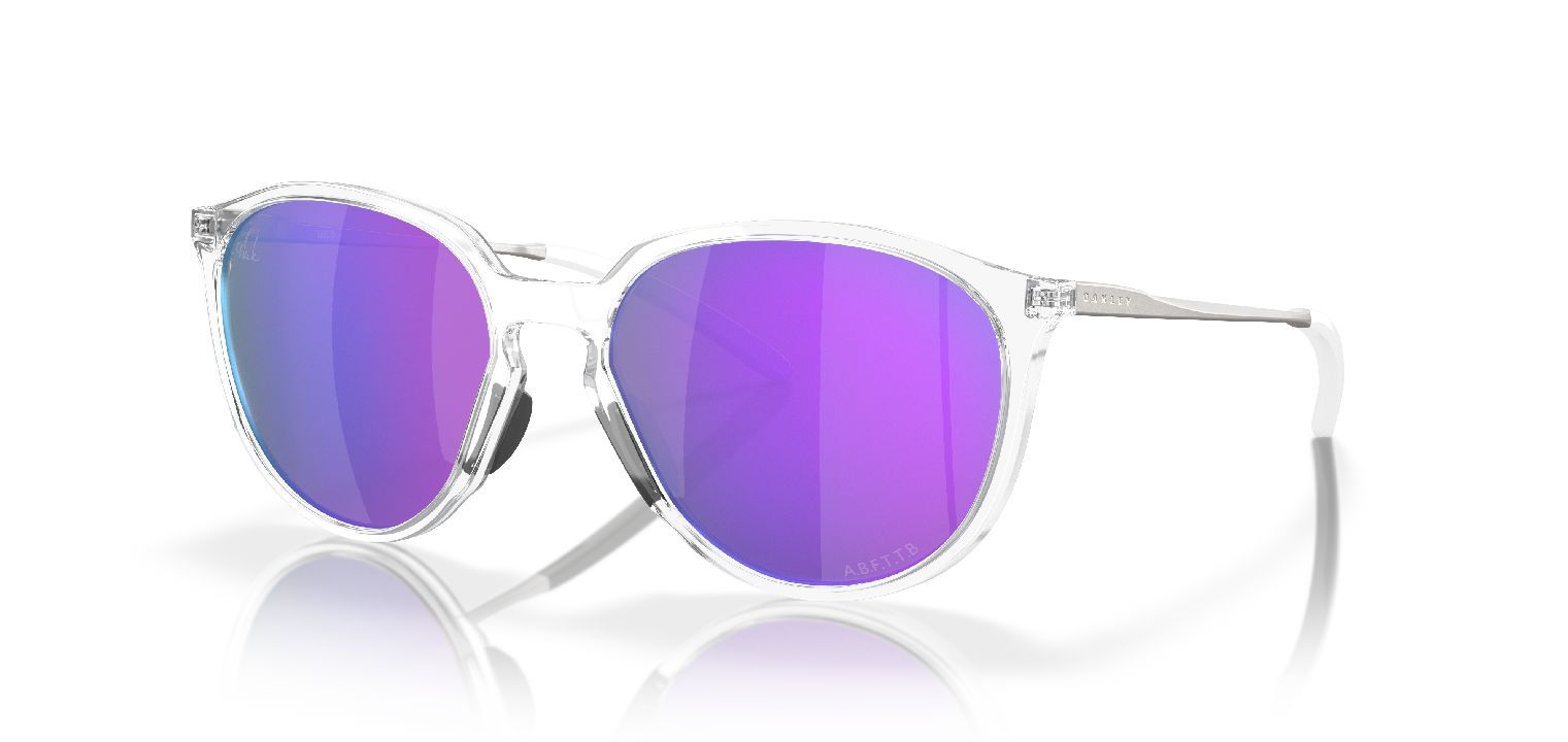 Oakley Rund Sonnenbrillen 0OO9288 Sillber für Damen