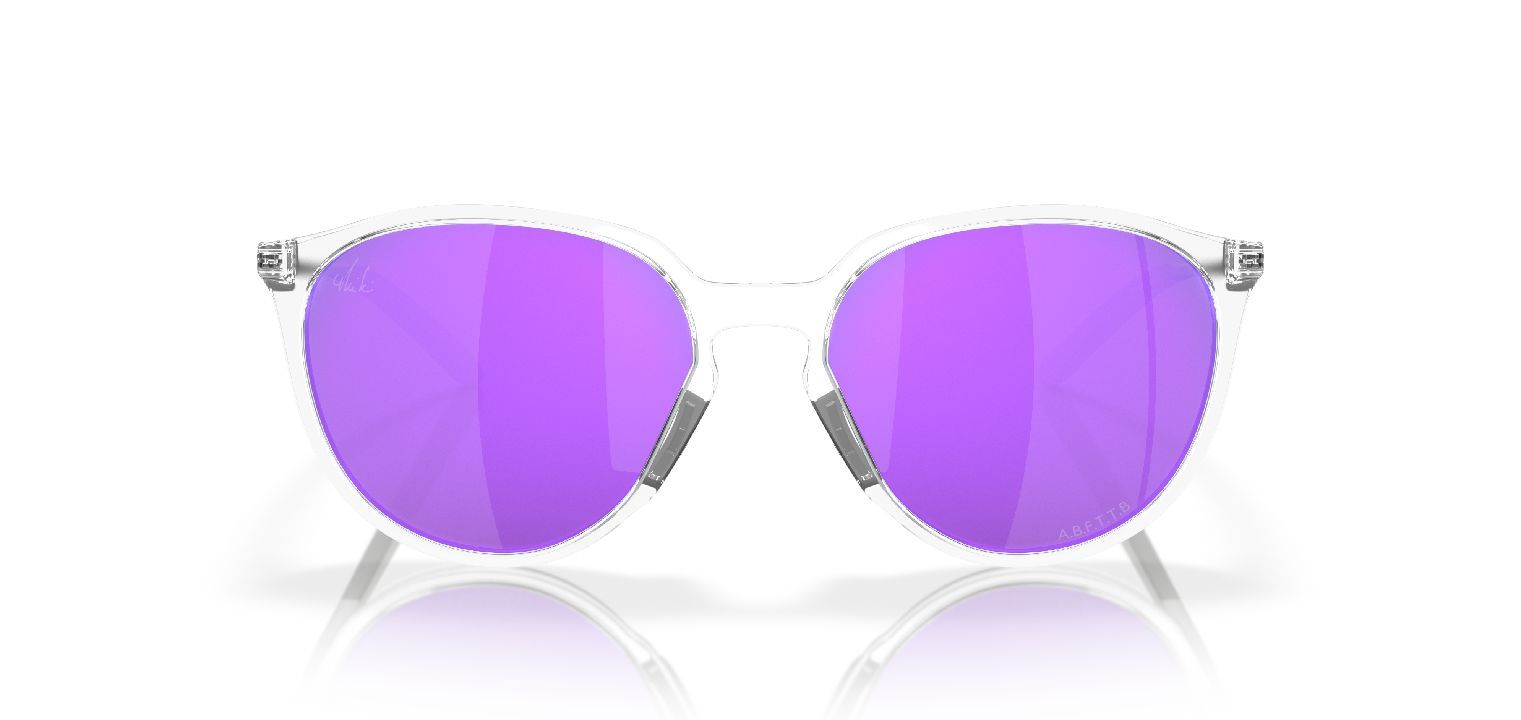 Oakley Rund Sonnenbrillen 0OO9288 Sillber für Damen