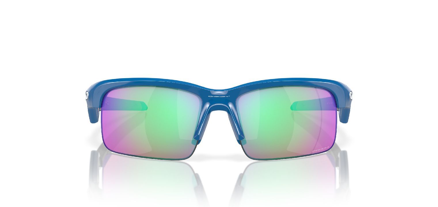 Oakley Rechteckig Sonnenbrillen 0OJ9013 Blau für Kinder