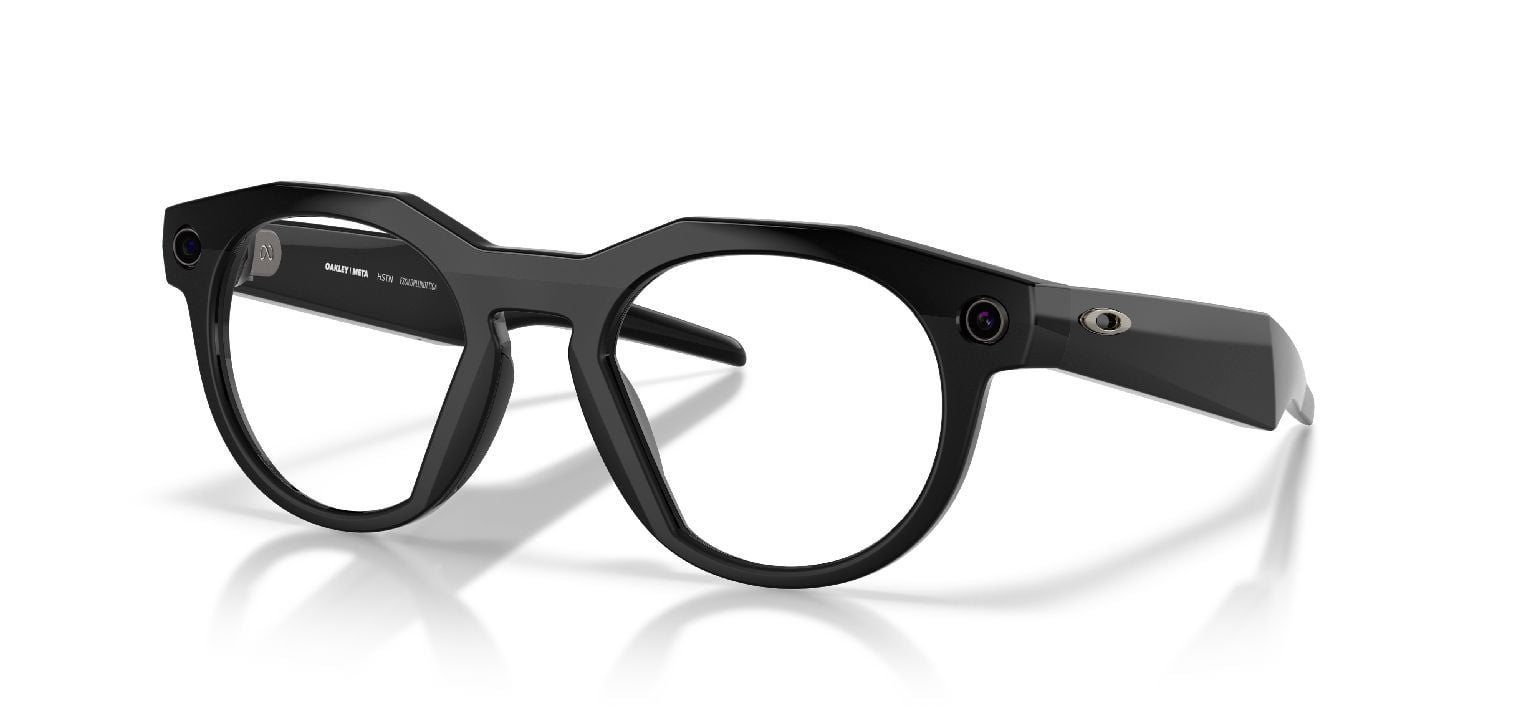 Oakley Meta Rund Sonnenbrillen 0OW8002 Schwarz für Damen/Herren