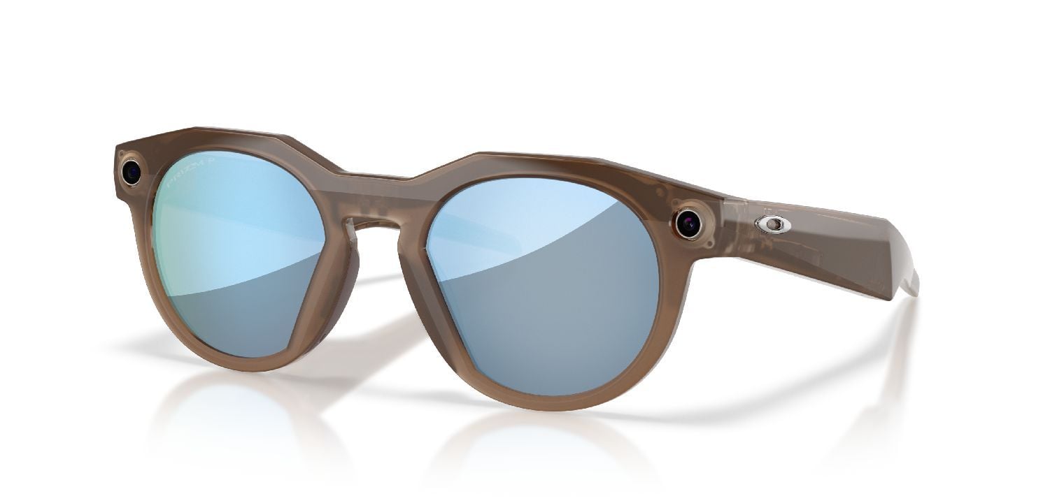 Oakley Meta Rund Sonnenbrillen 0OW8002 / HSTN Braun für Damen/Herren