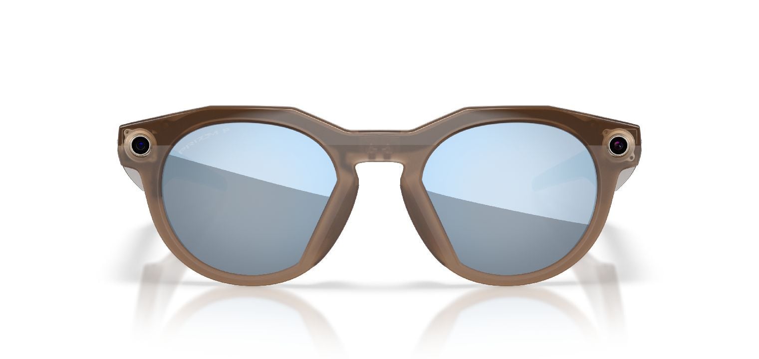 Oakley Meta Rund Sonnenbrillen 0OW8002 / HSTN Braun für Damen/Herren