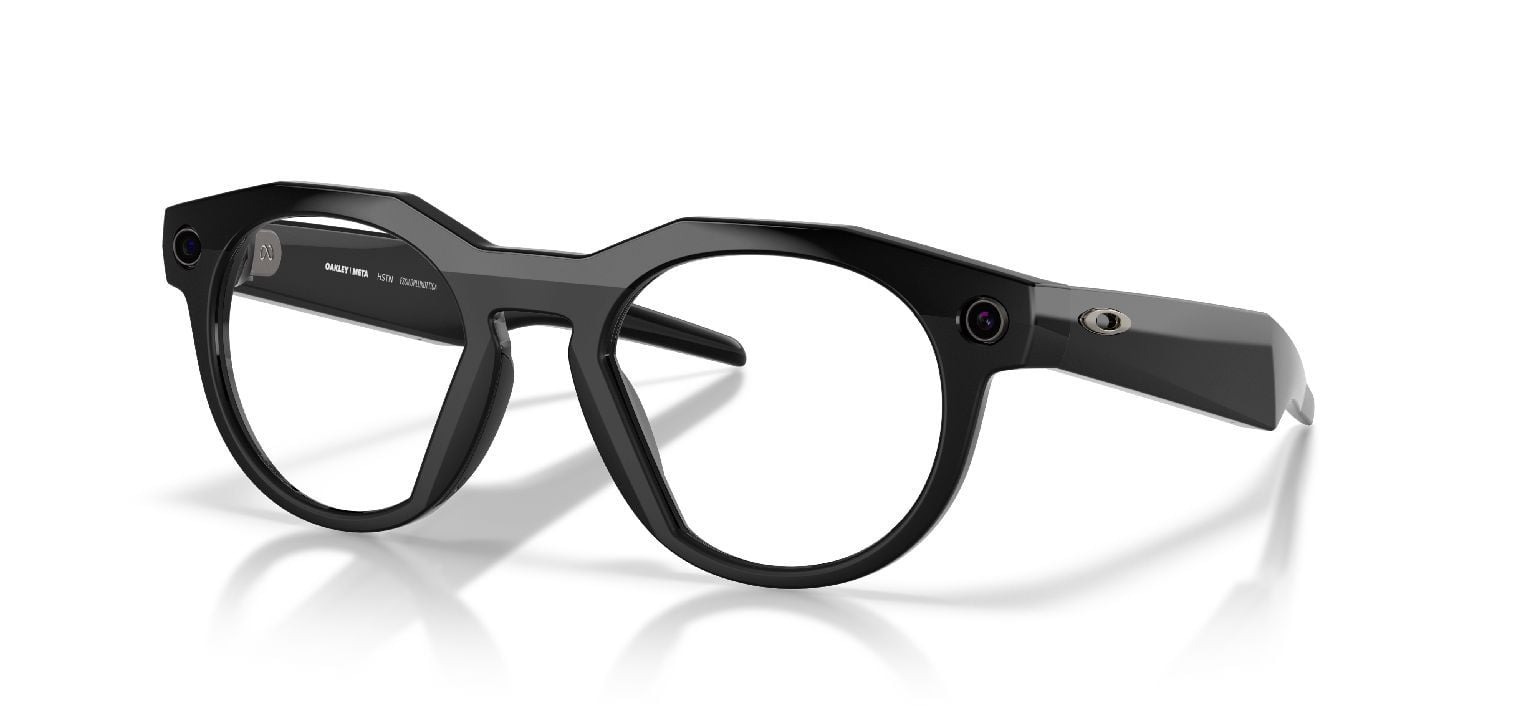 Oakley Meta Rund Sonnenbrillen 0OW8002 / HSTN Schwarz für Damen/Herren